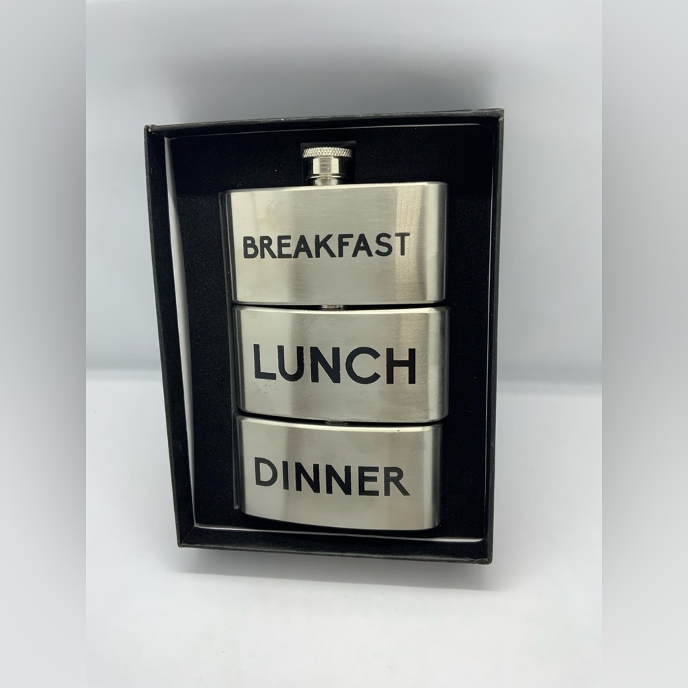 B/FAST /LUNCH/DINNER HIP FLASK - Picture 4 of 8